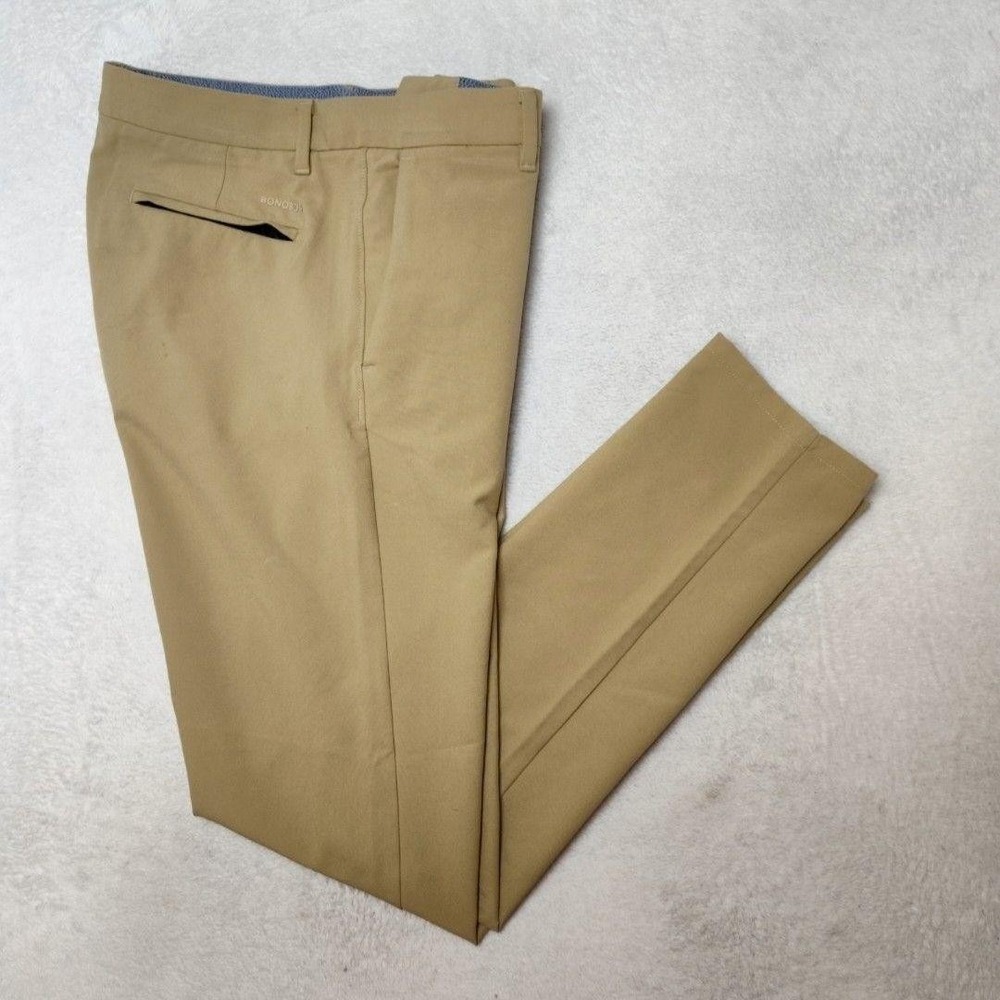 Bonobos Pants Mens 30x32 Beige Slim Taper Chino Golf Link Performance‎ Stretch